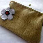 10" Fancy Jute Clutch ..