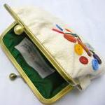 Linen Fabby Purse - Buttons