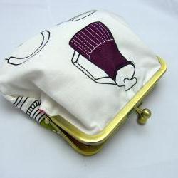 6" Fabby Purse - Tea Pots & Cups  