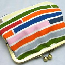6" Fabby Purse - Horizontal Stripes  