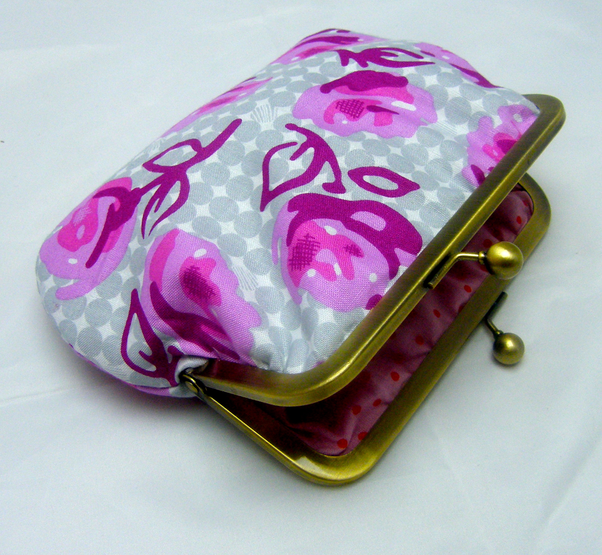 pink flower purse